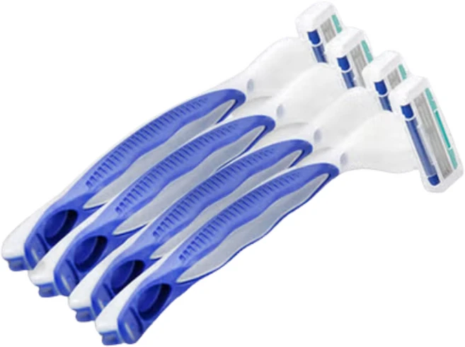 도루코윈 3중날 면도기 4P, 2개 - 쿠팡