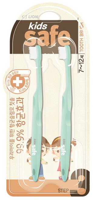키즈세이프 유아칫솔 Step3, 혼합 색상, 2개입, 1개