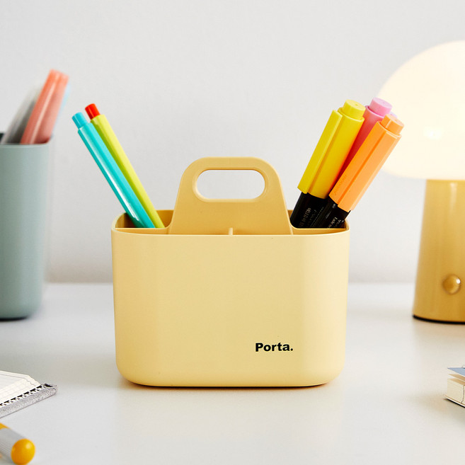 모던하우스 new)포르타 미니 정리함 소프트옐로우 BT0422003, 1개, 옐로우