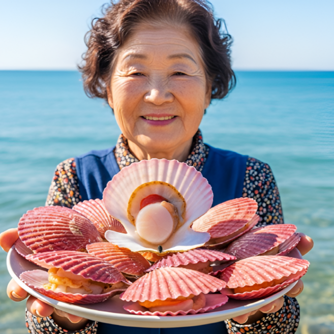 청정바다 산지직송 프리미엄 제철 홍가리비, 1박스, 1kg