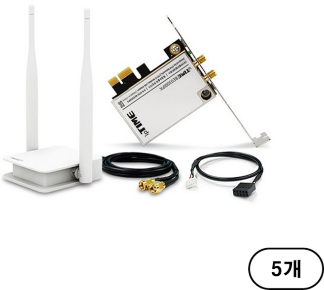 아이피타임 BE9300PX 와이파이7 PCIe 무선랜카드 데스크탑용, BE9300IPX, 5개