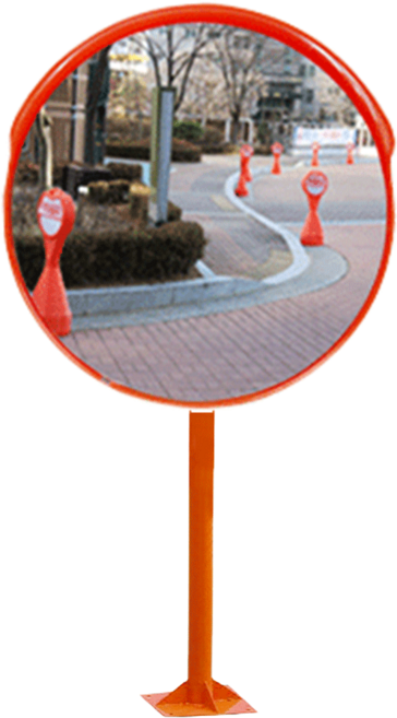 신도 PC반사경 B타입 국산 도로반사경 사각지대거울 볼록거울, 앙카지주포함, 1개