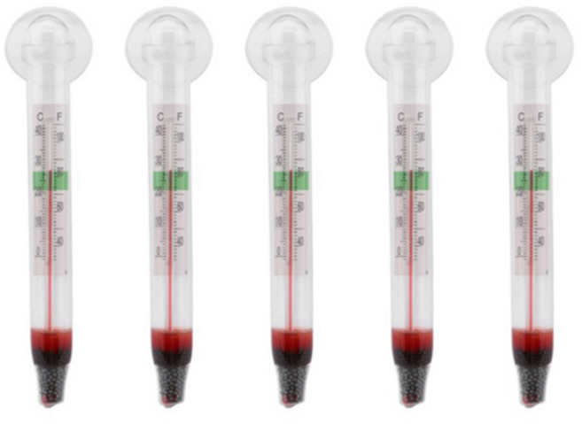 신바람 수조 유리 온도계 / 수족관온도계 / 어항온도계, 5개