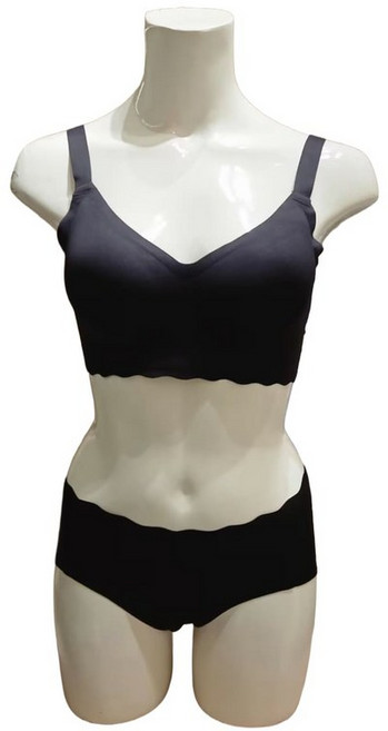 트라이엄프 블랙 심리스 웨이브 브라팬티세트TEWBR612BP612BKDH5311157