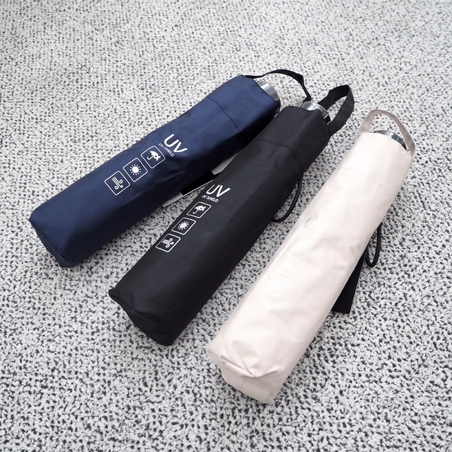 보이런던 솔리드 경량 암막 3단 슬림 수동우산 양우산 양산