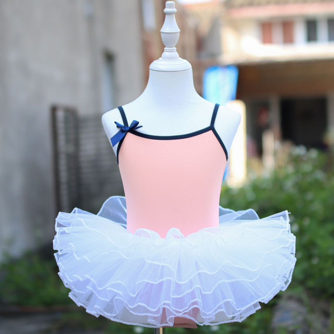 DFMEI 兒童舞蹈服女童練功服幼兒夏季吊帶中國舞形體衣考級女孩芭蕾舞裙
