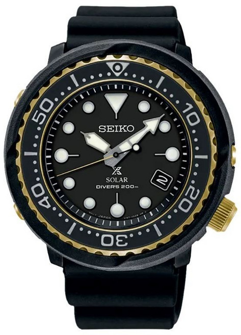 10위 - [Seiko] 세이코 프로섹스 SNE498P1 태양광 튜나 다이버 200m 시계 금색 고무 V157 날짜 품