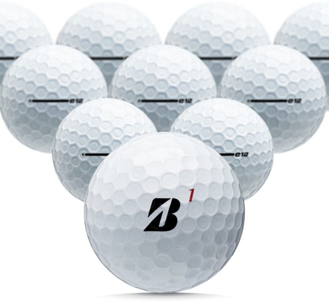 브리지스톤 E12 A급 10구 최상급 로스트볼, 2개, 10개입, 화이트