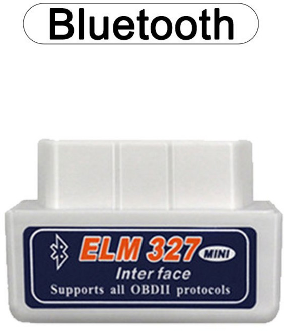 IOS용 V1 5 Elm327 OBD2 자동차 리더 무선 진단 진단기 슈퍼 안드로이드 와이파이 미니 테스터 도구 스캐너 블루투스 코드, Bluetooth White, 1개