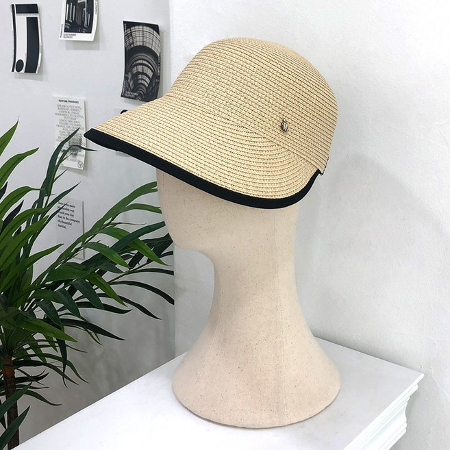잼젬 넓은 챙 밀짚 볼캡 야구모자 버킷햇 빅사이즈 캡모자