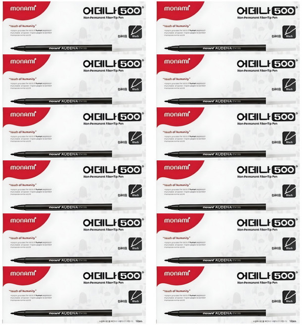 모나미 어데나 컴퓨터용 수성사인펜 500, 144개