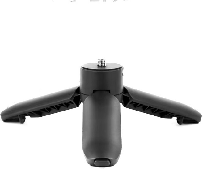 원터치 오픈 스마트 폴딩 미니 삼각대 오즈모 포켓 고프로 액션캠 짐벌 인스타360 1/4 호환, 블랙(단일색상)