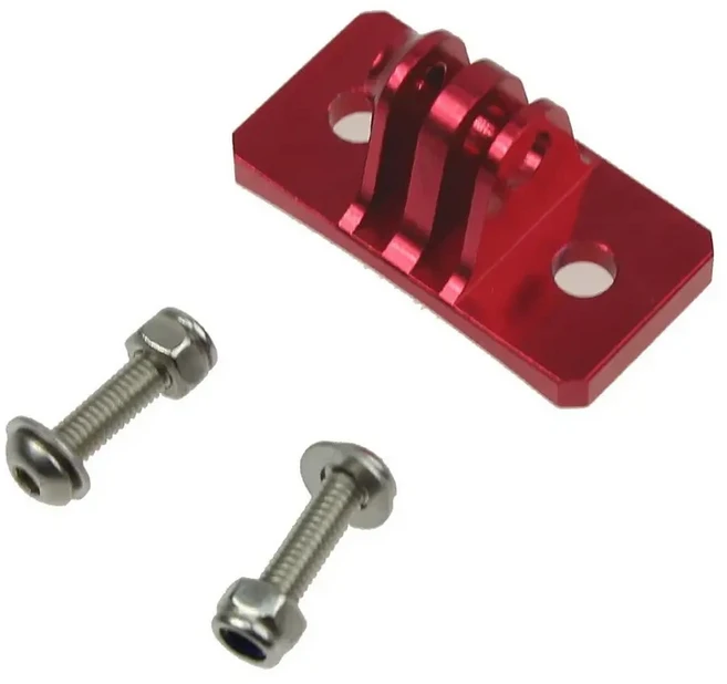 CNC 헬멧 고정 베이스 마운트 어댑터 Gopro Hero 용 나사가있는 방수 커넥터 13 DJI 액션 카메라 삼각대, 07 Red, 01 스카이 다이빙