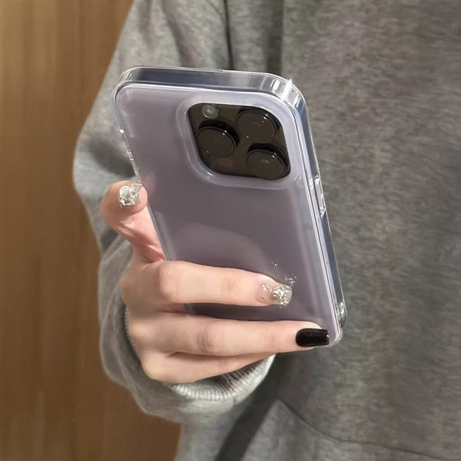 트랜픽 퍼플그레이 더블레이어 아이폰케이스