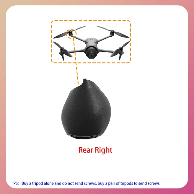 프론트 랜딩 기어 4 프로페셔널 좌/우 암 레그 드론 부품 DJI 매빅 4프로용, 01 빠른, 06 Rear Right
