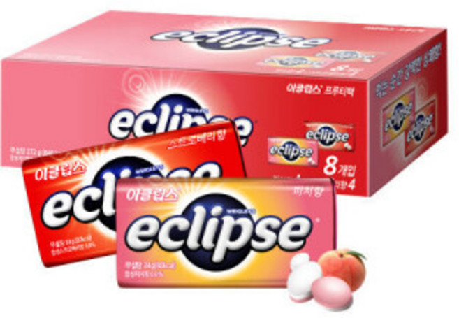 이클립스 프루티팩 34G 8입 (피치4+스트로베리4), 8개