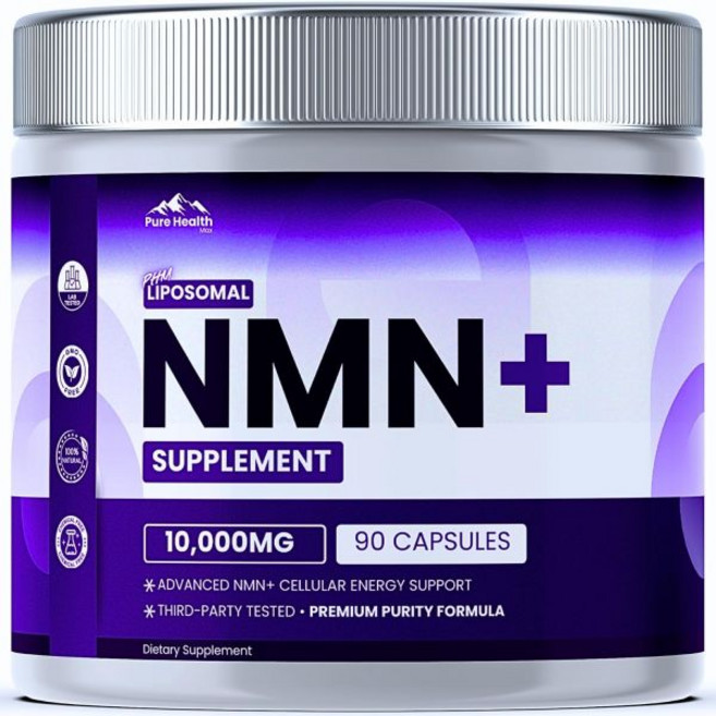 NMN Supplement with NAD+ and Resveratrol - 10 000MG Extra Strength | NMNH Alternative | NAD Liposo, NMN Supplement with NAD+ and R