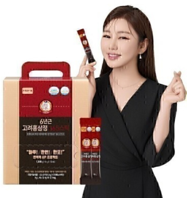 6년근 고려홍삼정 365스틱 홍삼 홍삼스틱 100포 1박스 / 명절선물 / 부모님선물 / 대용량 / 쇼핑백 증정, 100개, 1정