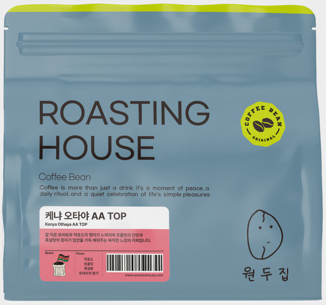 원두집 로스팅 케냐 오타야 AA 싱글오리진, 1개, 200g, 핸드드립