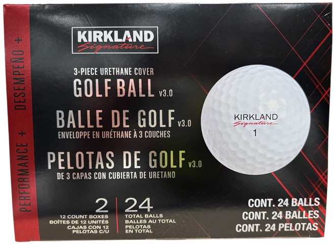 커클랜드 시그니춰 3피스 골프공 12구 골프볼, 24개입, 1개