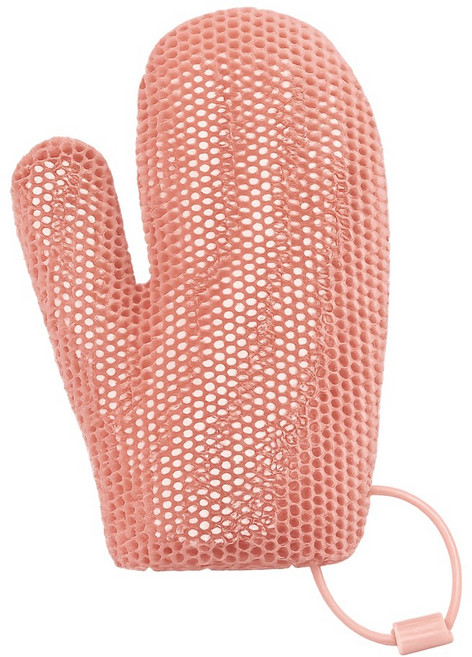 이칠가게 허니콤 샤워타월 글러브 반영구 샤워타올 샤워글러브, 오렌지, 1개