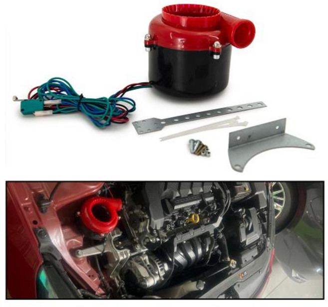 범용 전자 터보 덤프 밸브 전자 터보 블로우 오프 밸브 사운드 전기 터보 블로우 오프 아날로그 사운드 Bov, 1개