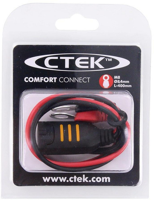 CTEK (56-329) 컴포트 커넥트 1.17/16인치 아일렛 M10 사이드 포스트 배터리용 133077 5910678418, CTEK 3/8" Eyelet Size M8 (56-2, 1개