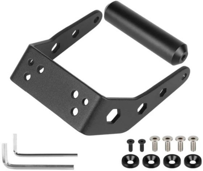 듀얼트론 빅터 썬더 울트라 핸들 바 후면 브래킷 범용 키트 알루미늄 전기 스쿠터 수정 액세서리, 02 Black