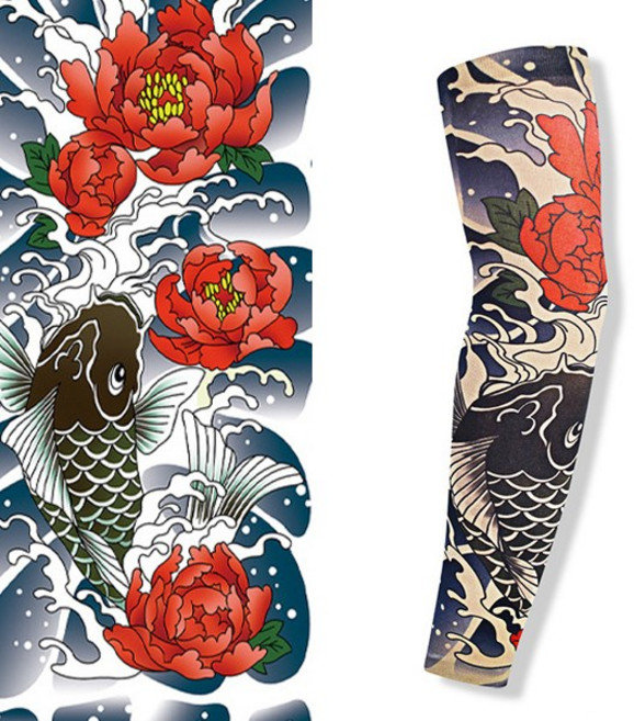 문신 팔토시, 1세트, 잉어