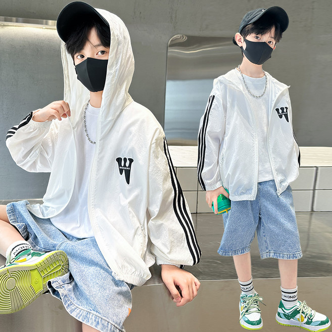 밀크봉봉 초등생 남아 후드 바람막이 점퍼(G82)