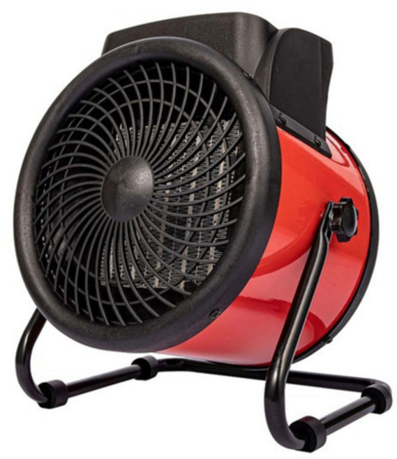 짐머만 공업용 산업용 업소용 PTC 온풍기 ZMH-KW4008R 포터블 팬 히터 전기 열풍기 난로, 레드