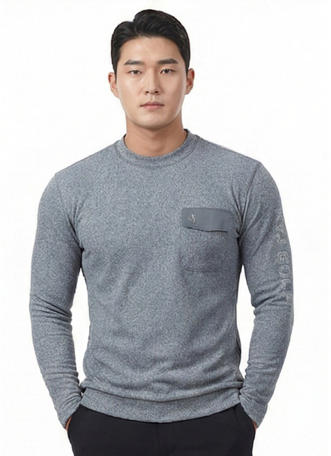 김영주 골프 남성 라운딩 오버핏 긴팔 라운드티 봄가을 데일리