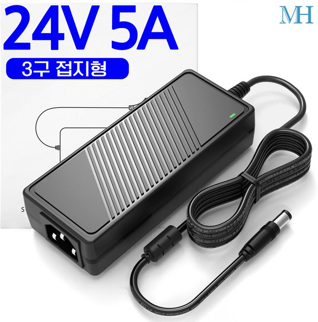 명호전자 DC 24V 3.5A 24V 5A 모니터 아답터 어댑터, 24V 5A 기본규격