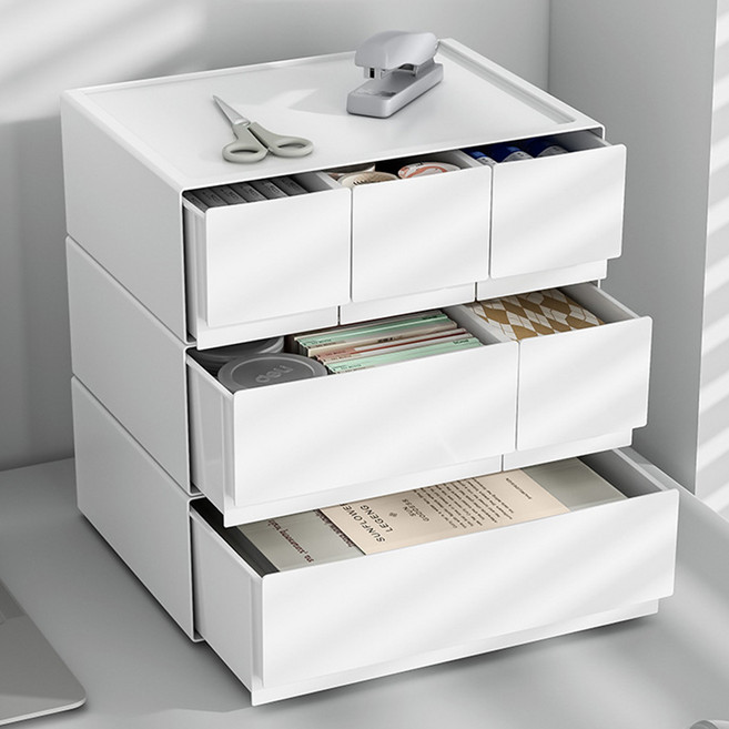 쉼공작소 모듈 데스크 정리함 오거나이저 책상 정리 소품 수납 서랍장 필기구, 1칸