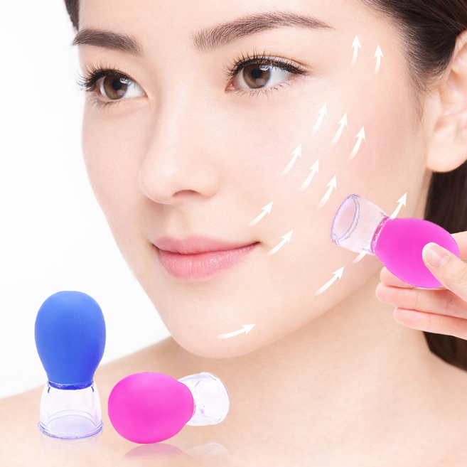 엘뉴본 V라인 턱살 얼굴 리프팅 부황, 2개, 오션 블루