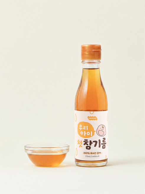베베바베 우리아이 첫 참기름 국내산 저온압착, 1개, 175ml, 참깨