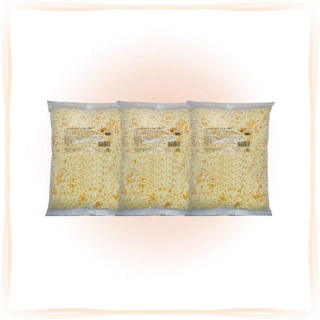 썬리취 디오 GC10 트리플슈레드 자연치즈 피자치즈 2.5kg 대용량 업소용, 3개, 2.5g