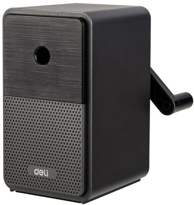 델리 5단 심조절 레트로 연필깎이, 다크그레이, 1개