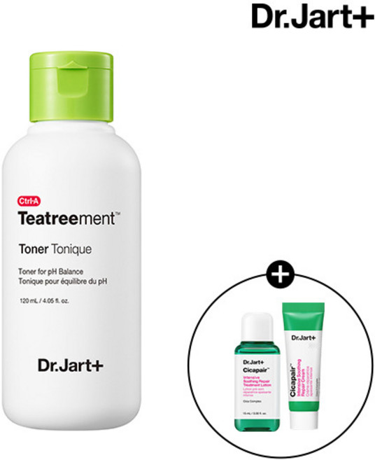 [닥터자르트] 컨트롤에이 티트리먼트 토너 120ml (+시카페어 크림 7ml+트리트먼트 로션 15ml), 1개