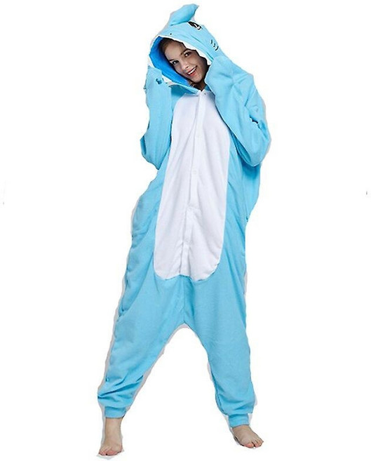 상어 동물잠옷 반팔 커플 파자마 캐릭터 공룡 웃긴 홈웨어 사계절