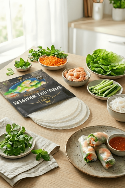 de SIAM 泰式米紙 春捲皮 無麩質, 100g, 1個裝