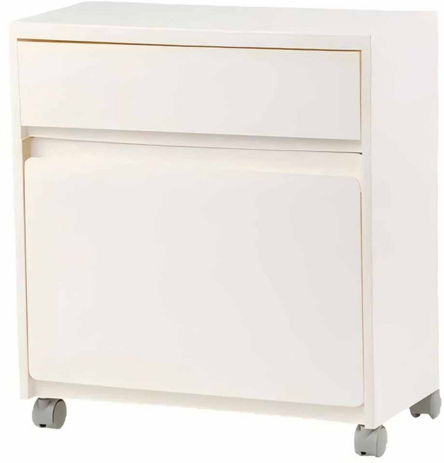 수납하마 폭좁은 틈새수납장 이동식 슬림장 다용도 수납장, 화이트(장), 1개