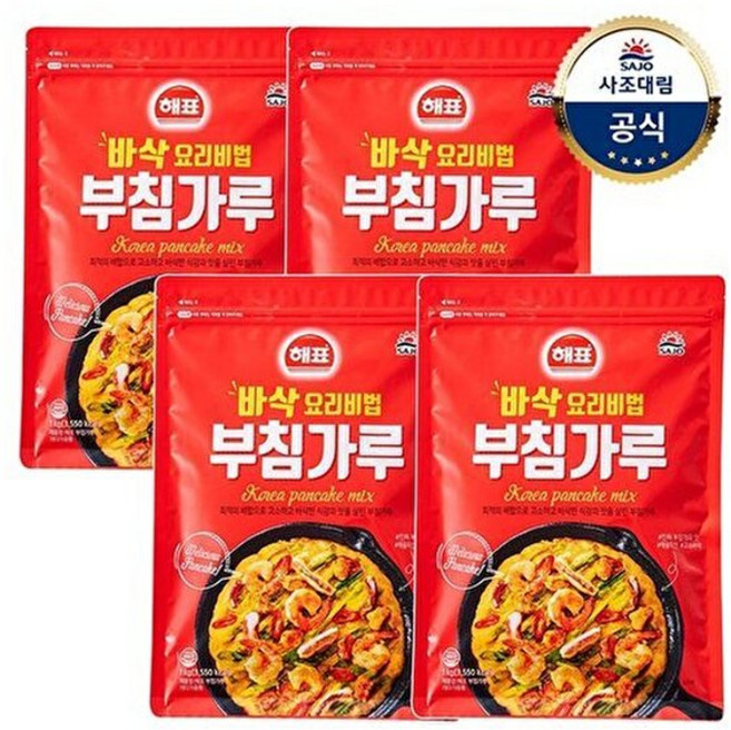 사조대림 [T][사조대림] 부침가루 1kg x4개, 4개