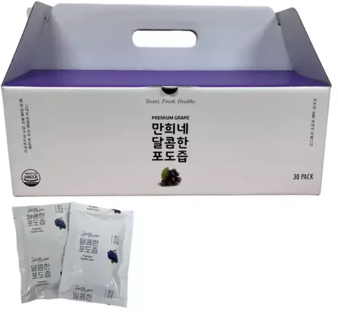 머루 통째로 갈아만든 진짜 포도즙 30개입, 100ml