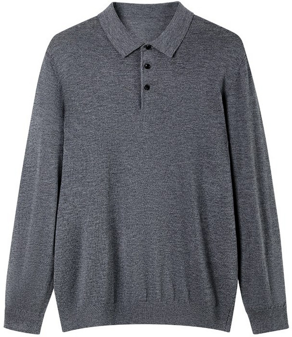 MILMUMU 男款商務簡約長袖針織羊毛衣