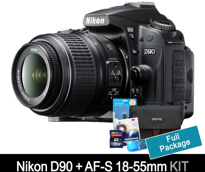 니콘카메라 D90+18-55mm+32GB 메모리+여행용가방+UV필터+리더기+청소도구셋 [풀세트] K, 단품