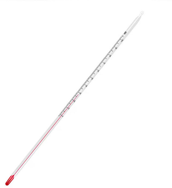 알코올 유리 온도계 30cm, 1개