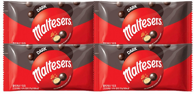 몰티져스 다크, 4개, 37g