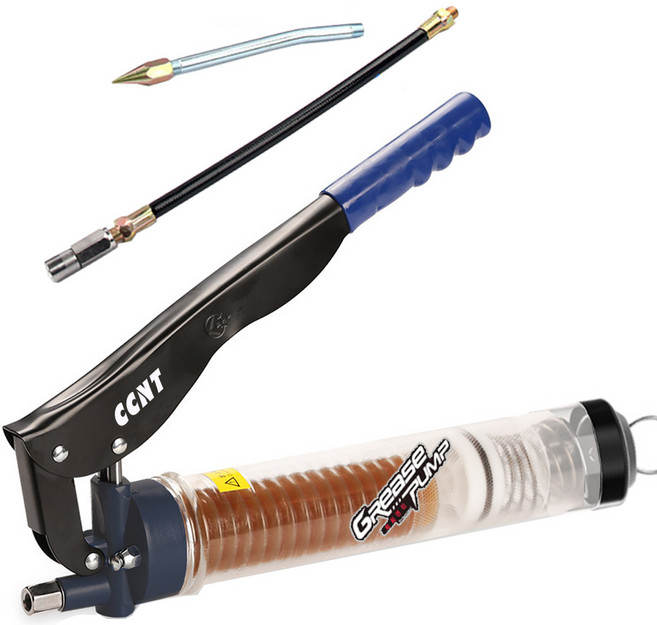씨씨앤티 투명 핸드 구리스건 HG-600K 구리스 카트리지 펌프 주입기 윤활 그리스, A.2피스톤 구리스건 HG-600K