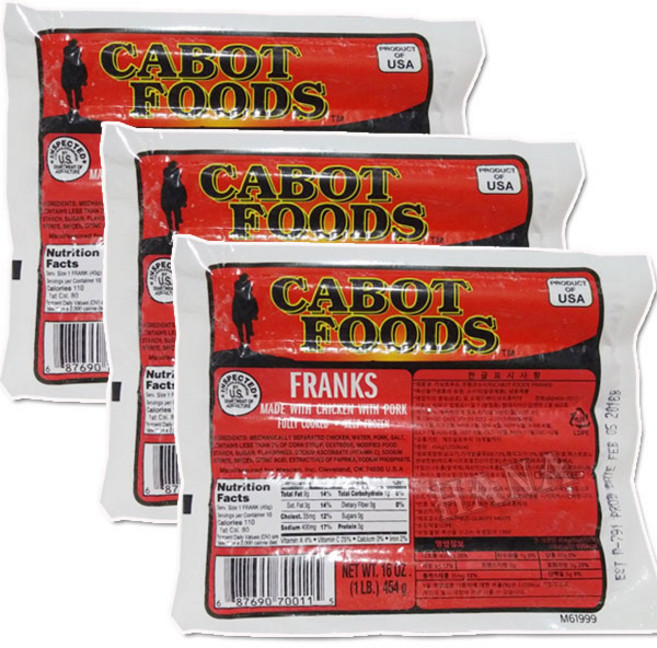 카보트 부대소시지454g 3개, 454g